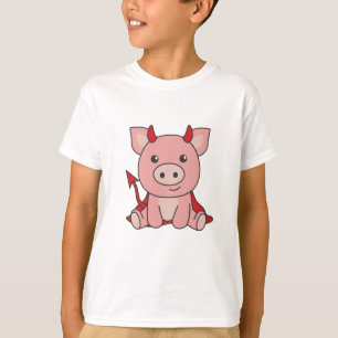T-shirt Costume de sorcière déviale de porc Halloween