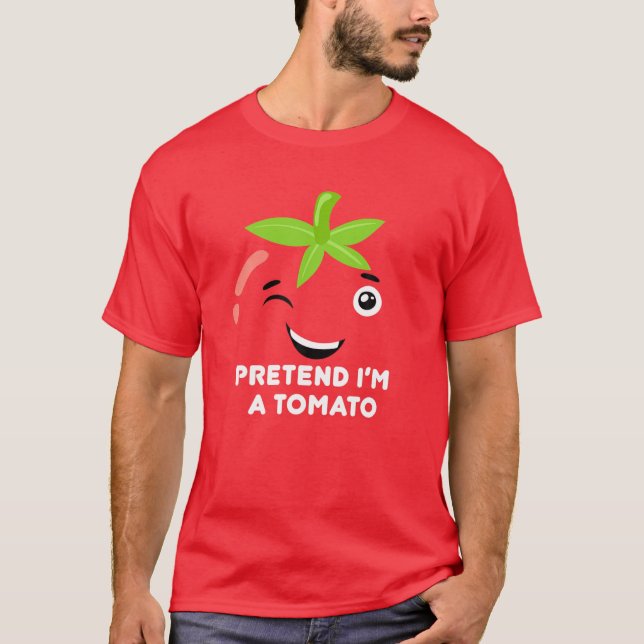 T-shirt Costume de tomate Prétendre que je suis une tomate (Devant)