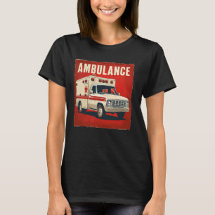 T-shirt Costume de véhicule d'ambulance d'urgence pour hom