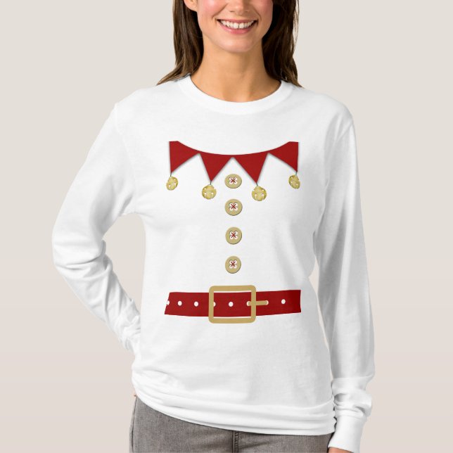 T-shirt Costume d'elfe amusant (Devant)