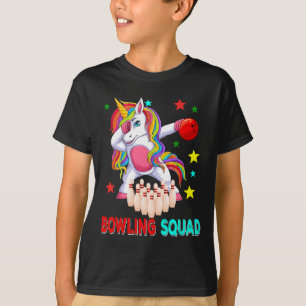 T-shirt Costume d'équipe de Bowling Dabbing Unicorn Player