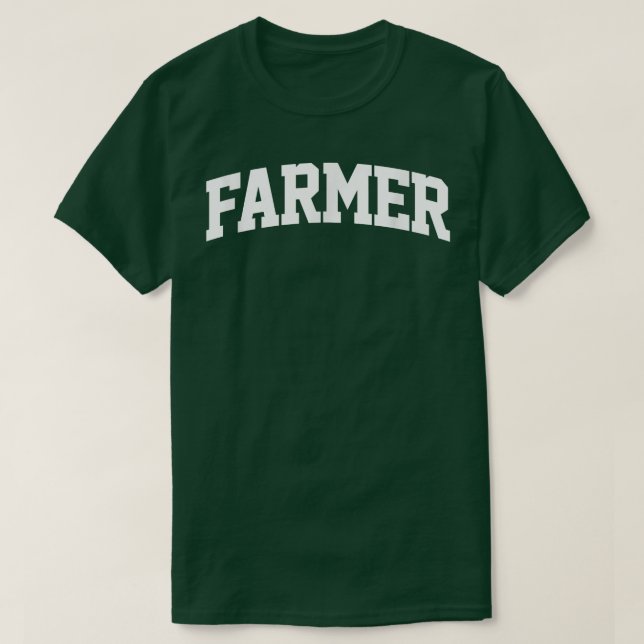 T-shirt Costume d'habit d'ouvrier agricole Retro College A (Design devant)
