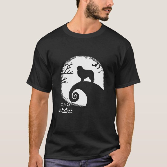 T-shirt Costume D'Halloween Amusant Dans Les Grandes Pyrén (Devant)