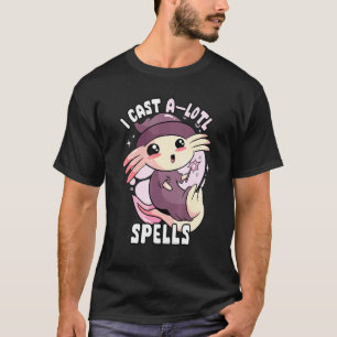 T-shirt Costume d'Halloween Axolotl Funny Witch Axolotl