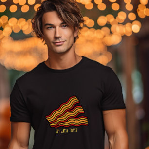 T-shirt Costume d'Halloween bacon im avec toast drôle coup