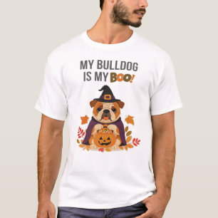 T-shirt Costume d'Halloween Bulldog  Mon Bulldog est Mon B