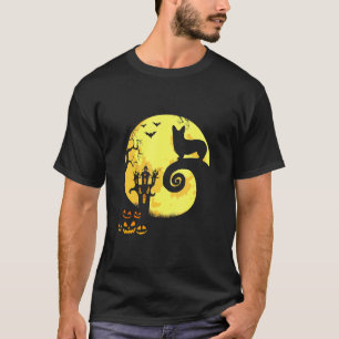 T-shirt Costume d'Halloween Corgi et Lune
