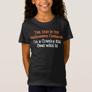 T-Shirt Costume d'Halloween Cranky Kid Amusant