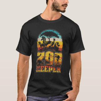 T-shirt Costume d'Halloween de gardien de zoo Zoologiste S