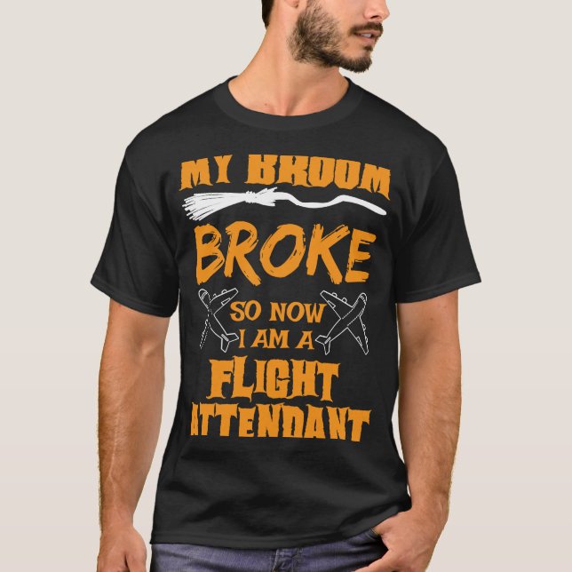 T-shirt Costume d'Halloween de l'agent de bord Mon chambre (Devant)