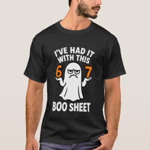 T-shirt Costume d'Halloween de mème 6 7 Drôle de feuille d