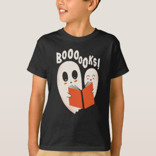 T-shirt Costume d'Halloween Fantôme Bibliophile Drôle Booo