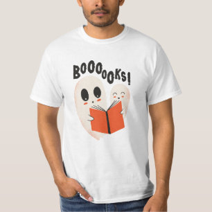 T-shirt Costume d'Halloween Fantôme Bibliophile Drôle Booo