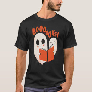 T-shirt Costume d'Halloween Fantôme Bibliophile Drôle Booo