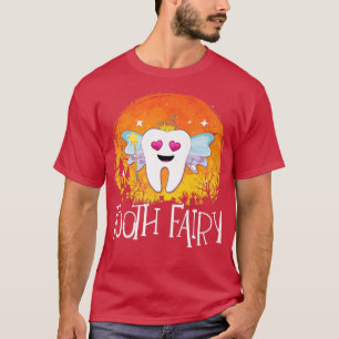 T-shirt Costume d'Halloween Fée Drôle Filles Enfants Adu
