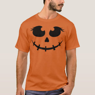 T-shirt Costume d'Halloween femmes filles Jack-o'-lantern