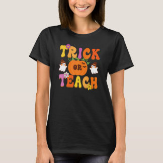 T-shirt Costume d'Halloween Groovy Trick Or Teach pour ens