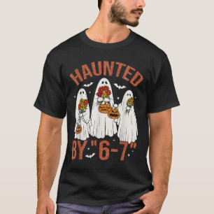 T-shirt Costume d'Halloween hanté de Boo mignon 67 Meme