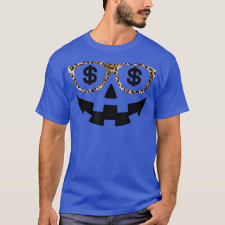 T-shirt Costume d'Halloween Jack-o'-lantern Citrouille vis