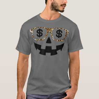 T-shirt Costume d'Halloween Jack-o'-lantern Citrouille vis