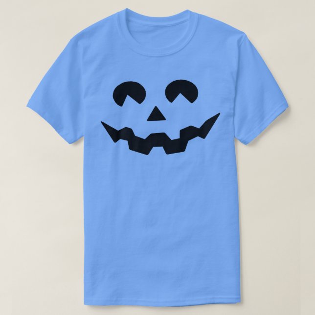 T-shirt Costume d'Halloween Jack O'Lantern Citrouille visa (Design devant)