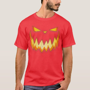 T-shirt Costume d'Halloween Jack O'Lantern Pumkin Face Wom
