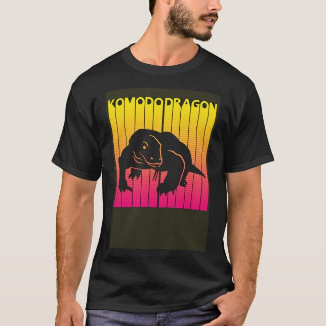 T-shirt Costume d'Halloween Komodo Dragon éffrayant (Devant)