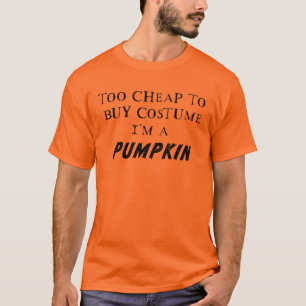 T-shirt Costume d'Halloween Lazy : Version Citrouille