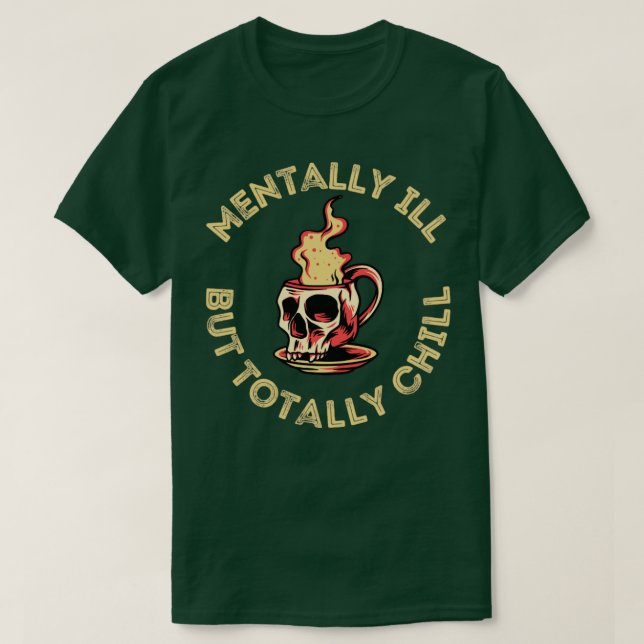 T-shirt Costume d'halloween malade mais totalement froid1 (Design devant)
