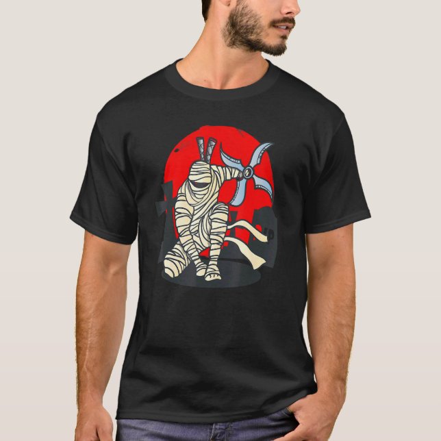 T-shirt Costume d'Halloween Ninja Mummy Ninja Soldier (Devant)