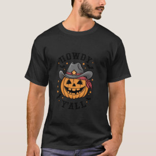 T-shirt costume d'Halloween occidental drôle citrouille T 