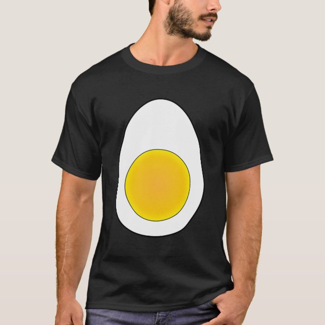 T-shirt Costume d'Halloween Oeuf défiguré Chemise porter A (Devant)