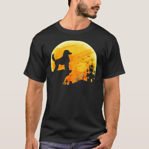 T-shirt Costume d'Halloween Poodle Citrouille chien Relaxé