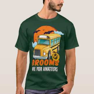 T-shirt Costume d'Halloween pour chauffeur de bus effrayan