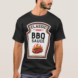 T-shirt Costume d'Halloween sauce barbecue pour famille as