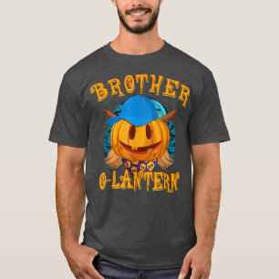 T-shirt Costume d'Halloween Soeur Frère Jack-o'-lantern Pu