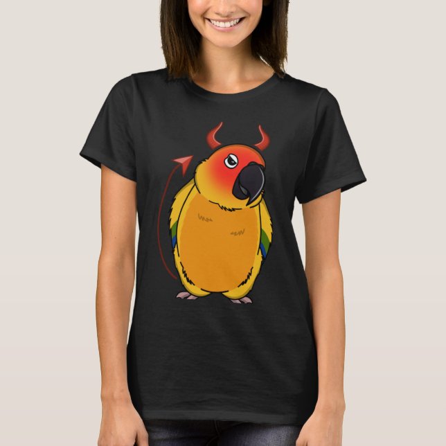 T-shirt Costume diable effrayant Perrot I Sun Conure (Devant)
