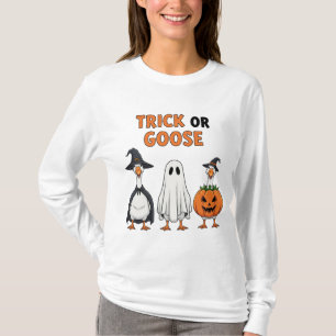 T-shirt Costume d'oie d'Halloween "Trick or Goose" Des