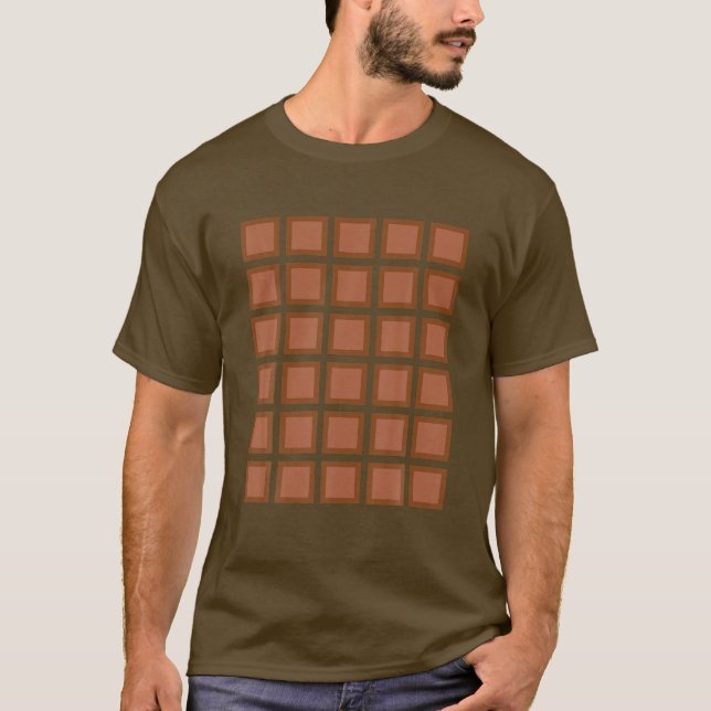 T-shirt Costume Drôle Bar Chocolat Pour Halloween (Devant)