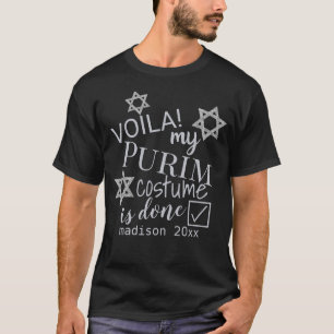 T-shirt Costume drôle nommé argenté de Magen David Puri