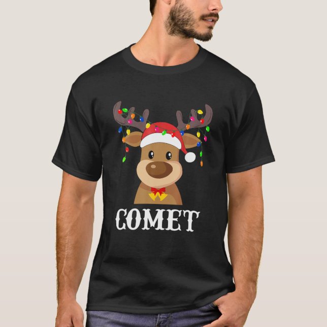 T-shirt Costume du groupe père Noël Reindeer Comet Xmas (Devant)