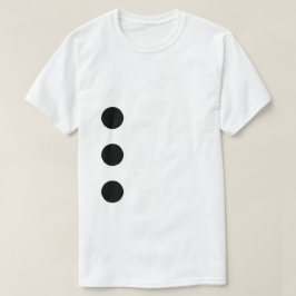 T-shirt Costume en papier à poinçon à trois trous