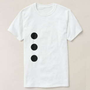 T-shirt Costume en papier à poinçon à trois trous