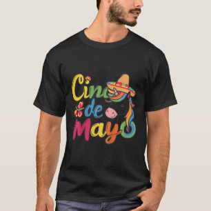 T-shirt Costume Enfants Unicorn Cinco De Mayo Pour Filles