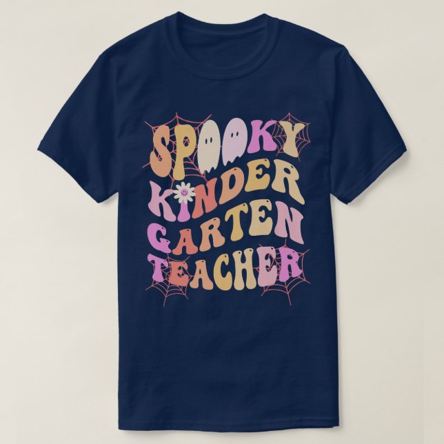 T-shirt Costume ENSEIGNANT éffrayant KINDER GARTEN This Is (Design devant)