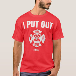 T-shirt Costume Funny Pompier J'Ai Sorti Fires Pompiers