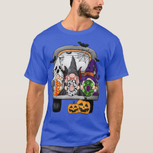 T-shirt Costume Halloween Boo Gnomes Drôle Avec Camion Et