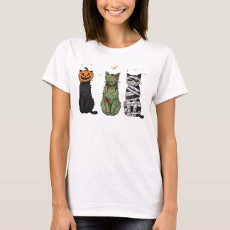 T-shirt Costume Halloween Chat Éffrayante saison Amoureux