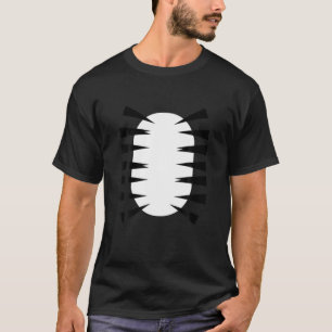 T-shirt Costume Halloween du ventre de tigre avec des rayu
