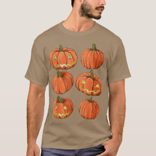 T-shirt Costume Halloween effrayant Jack-o'-lantern Pompe
